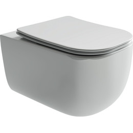 Унитаз подвесной Ceramicanova Noel Rimless CN3013 с тонкой крышкой микролифт - фото 