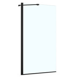 Шторка для ванны Azario Merrit 80х140 см AZ-NF6310-1 800 Black, чёрный/прозрачное - фото 