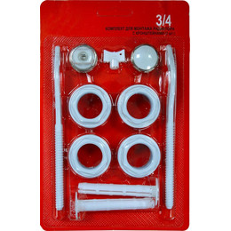 Комплект для монтажа радиатора Azario AZ3/40002, белый - фото 