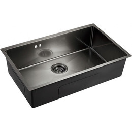 Кухонная мойка Emar EMB-133 PVD Nano Dark 1 мм, чёрный, Цвет производителя: чёрный - фото 