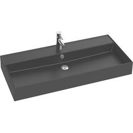 Раковина подвесная Jacob Delafon Vivienne 100 см EXBJ112-NGM, черный матовый - фото 
