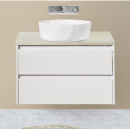 Тумба подвесная со столешницей BelBagno Kraft 100 см KRAFT-1000-2C-SO-BO+KEP-100-MCO-W0 - фото 
