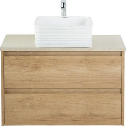 Тумба подвесная со столешницей BelBagno Kraft 100 см KRAFT-1000-2C-SO-RNN+KEP-100-MCO - фото 