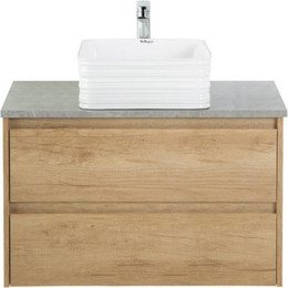 Тумба подвесная со столешницей BelBagno Kraft 100 см KRAFT-1000-2C-SO-RNN+KEP-100-MGL - фото 