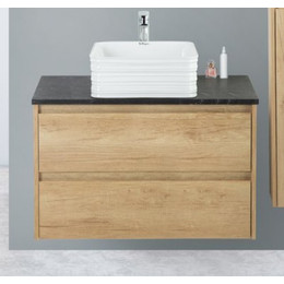 Тумба подвесная со столешницей BelBagno Kraft 100 см KRAFT-1000-2C-SO-RNN+KEP-100-MNO - фото 
