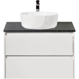 Тумба подвесная со столешницей BelBagno Kraft 80 см KRAFT-800-2C-SO-BO+KEP-80-MNO - фото 