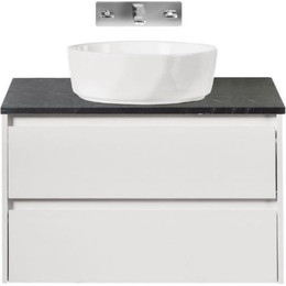 Тумба подвесная со столешницей BelBagno Kraft 90 см KRAFT-900-2C-SO-BO+KEP-90-MNO-W0 - фото 