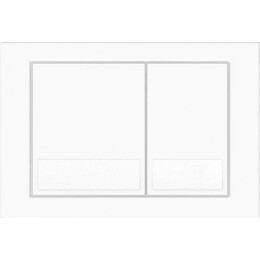 Кнопка смыва Veconi Square VFS001WH, белый глянец - фото 