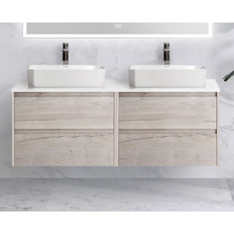 Тумба подвесная со столешницей BelBagno Kraft 120 см KRAFT-600-2C-SO-RGB+EK-120-2-BL - фото 