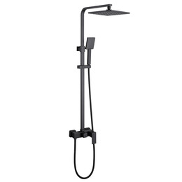 Душевая стойка Abber Daheim AF8220B, черный матовый, Цвет производителя: чёрный матовый - фото 