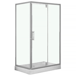 Душевое ограждение Loranto 120x80 см CS-6128C 120, хром/прозрачное - фото 