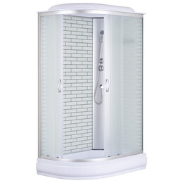 Душевая кабина Loranto 120х80 см CS-66120-20R FW 120, хром/матовое - фото 