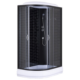 Душевая кабина Loranto 120х80 см CS-66120-20R GB 120, черный/серое - фото 