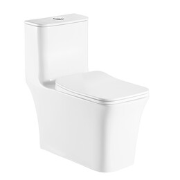 Унитаз-моноблок безободковый Azario Gressa AZ-1111 с крышкой микролифт - фото 