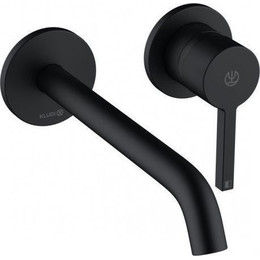 Смеситель для раковины настенный Kludi Nova Fonte Pura 220 мм 202453915, черный матовый - фото 