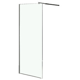 Душевая перегородка Loranto Walk-in 110 см CS-L1020 (стекло 8 мм), хром/прозрачное - фото 