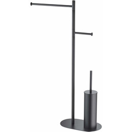 Стойка с держателем и ёршиком Timo Saona 13085/03, цвет чёрный - фото 