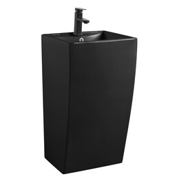 Раковина напольная Azario Comella 48 см AZ-314MB, черный матовый - фото 