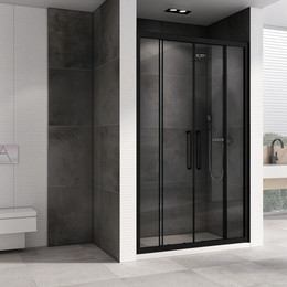 Душевая дверь Abber Schwarzer Diamant 140 см AG33140BH, черный/прозрачное - фото 