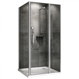 Душевое ограждение Abber Sonnenstrand 110х70 см AG04110S-S70, хром/прозрачное - фото 