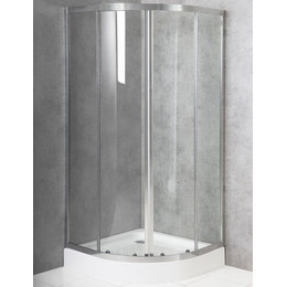 Душевое ограждение BelBagno 80x80 см DUE-R-2-80-C-Cr, хром/прозрачное - фото 