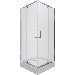 Душевое ограждение Triton Каппа 90x90 см, хром/прозрачное - фото 