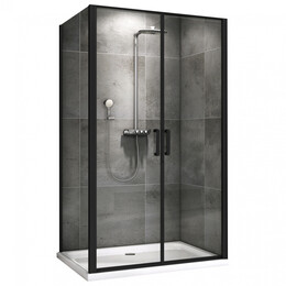 Душевое ограждение Abber Sonnenstrand 100х70 см AG04100BC-S70B, черный/прозрачное - фото 