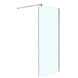 Душевая перегородка Azario Chicago Walk-in 100 см AZ-NAR6310 1000 (стекло 8 мм) с кронштейном в комплекте, хром/прозрачное - фото 