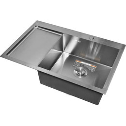 Кухонная мойка Gerhans K37851-R 1 мм, нержавеющая сталь R, Цвет производителя: нержавеющая сталь - фото 