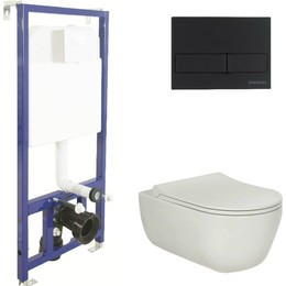 Инсталляция Berges Wasserhaus Novum с подвесным унитазом Ego XL Rimless 043204 - фото 