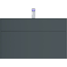 Тумба подвесная с раковиной Am.Pm Inspire 2.0 100 см M50AFHX1003GM, графит матовый - фото 