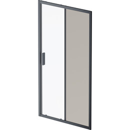 Дверь душевая Am.Pm Gem Solo 110х195 см W90G-110-1-195BG, черный/тонированное - фото 