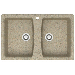 Кухонная мойка Azario Elmas CS00078334, песочный, Цвет производителя: песочный - фото 