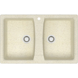 Кухонная мойка Azario Elmas CS00078331, бежевый, Цвет производителя: бежевый - фото 