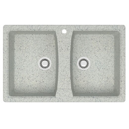 Кухонная мойка Azario Elmas CS00078335, светло-серый, Цвет производителя: светло-серый - фото 