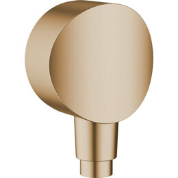 Шланговое подсоединение Hansgrohe Fixfit S 26453140, шлифованная бронза - фото 
