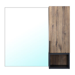 Зеркало-шкаф Azario Gris 90 см CS00080416, дуб веллингтон - фото 