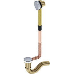 Сифон для ванны Timo 8004/00 хром/золото - фото 