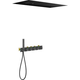 Душевая система для душа с термостатом Timo Petruma SX-5329/03SM, чёрный - фото 