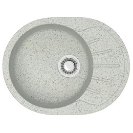 Кухонная мойка Azario Light CS00079923, светло-серый, Цвет производителя: светло-серый - фото 