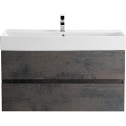 Тумба подвесная с раковиной Cezares MOLVENO 46-80-2C-SO-OSS 80 см (раковина CZR-MIL-80-LVB), Ossido - фото 