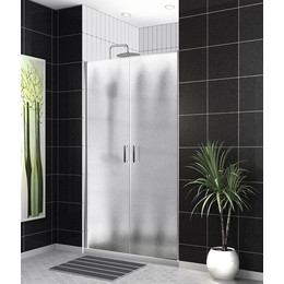 Душевая дверь BelBagno 110 см UNO-B-2-110-CH-Cr, хром/шиншилла - фото 