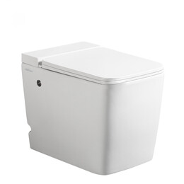 Унитаз приставной безободковый импульсный Abber Rechteck AC1212P с крышкой микролифт (выпуск вертикальный) - фото 