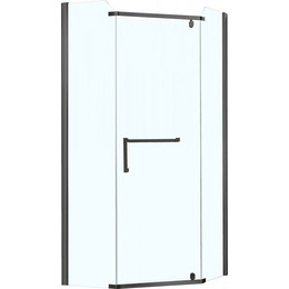Душевое ограждение Azario Edmonton 90х90 см AZ-NNC3231-1 900 BLACK (стекло 8 мм) черный/прозрачное - фото 