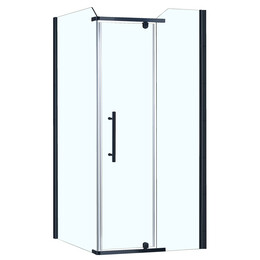 Душевое ограждение Azario Edmonton 90х90 см AZ-NNC1231 900 BLACK, черный/прозрачное - фото 