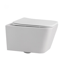 Унитаз подвесной безободковый Abber Rechteck AC1201 с крышкой микролифт - фото 