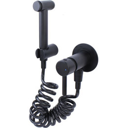 Набор для гигиенического душа Bronze de Luxe Scandi 14512/1B, черный матовый - фото 