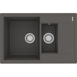 Кухонная мойка Lemark Ramza 760 9910041, серый шёлк, Цвет производителя: серый шёлк - фото 