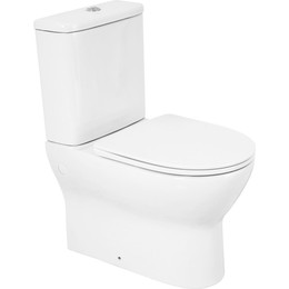 Унитаз-компакт безободковый BelBagno Energia BB8134CPR/SC с крышкой микролифт - фото 
