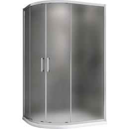 Душевое ограждение Abber Schwarzer Diamant 110x80 см AG01118M, хром/матовое - фото 